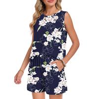 Navy Blue Floral
