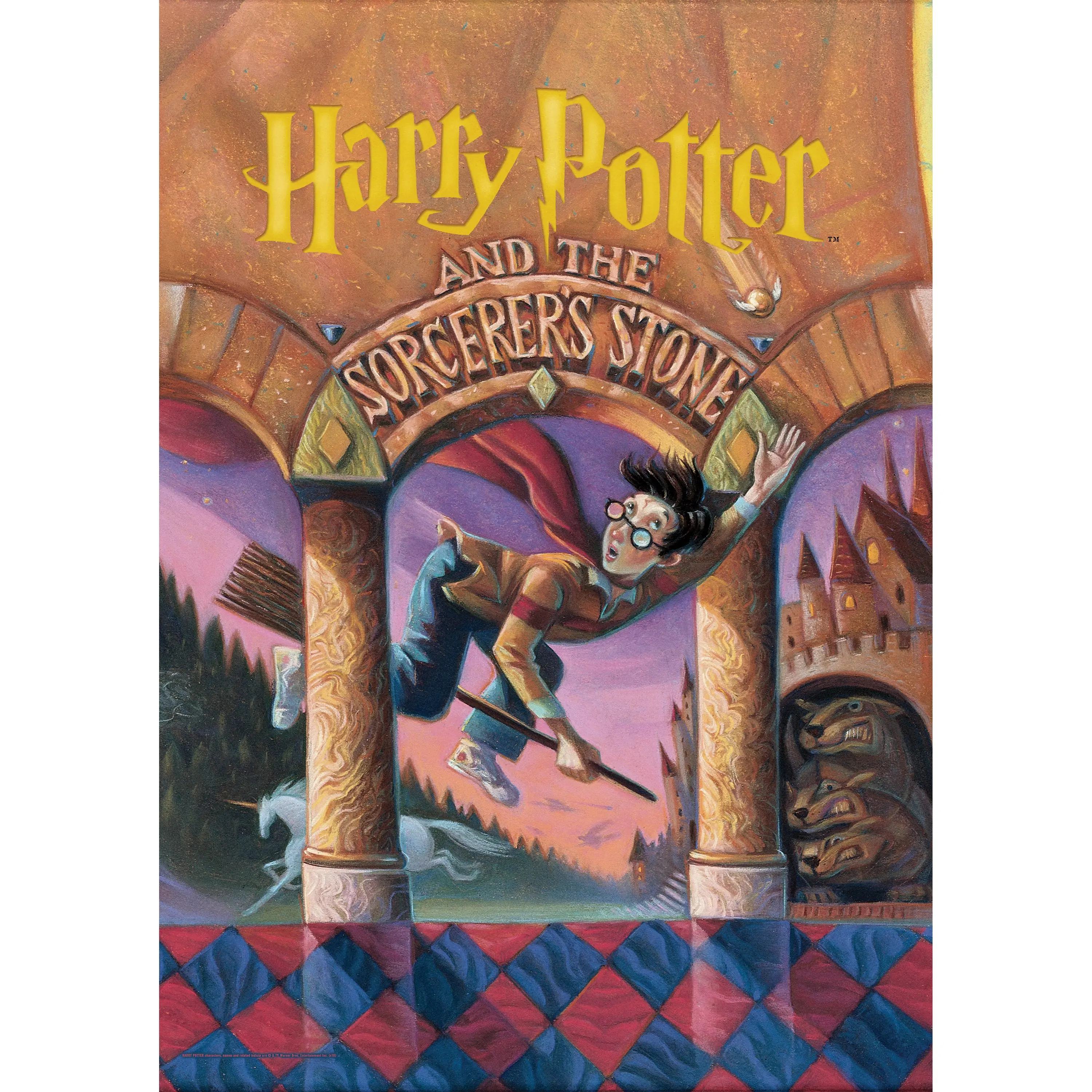 Harry Potter (Book Cover - Sorcerers Stone) MightyPrint™ Wall Art MP17240252