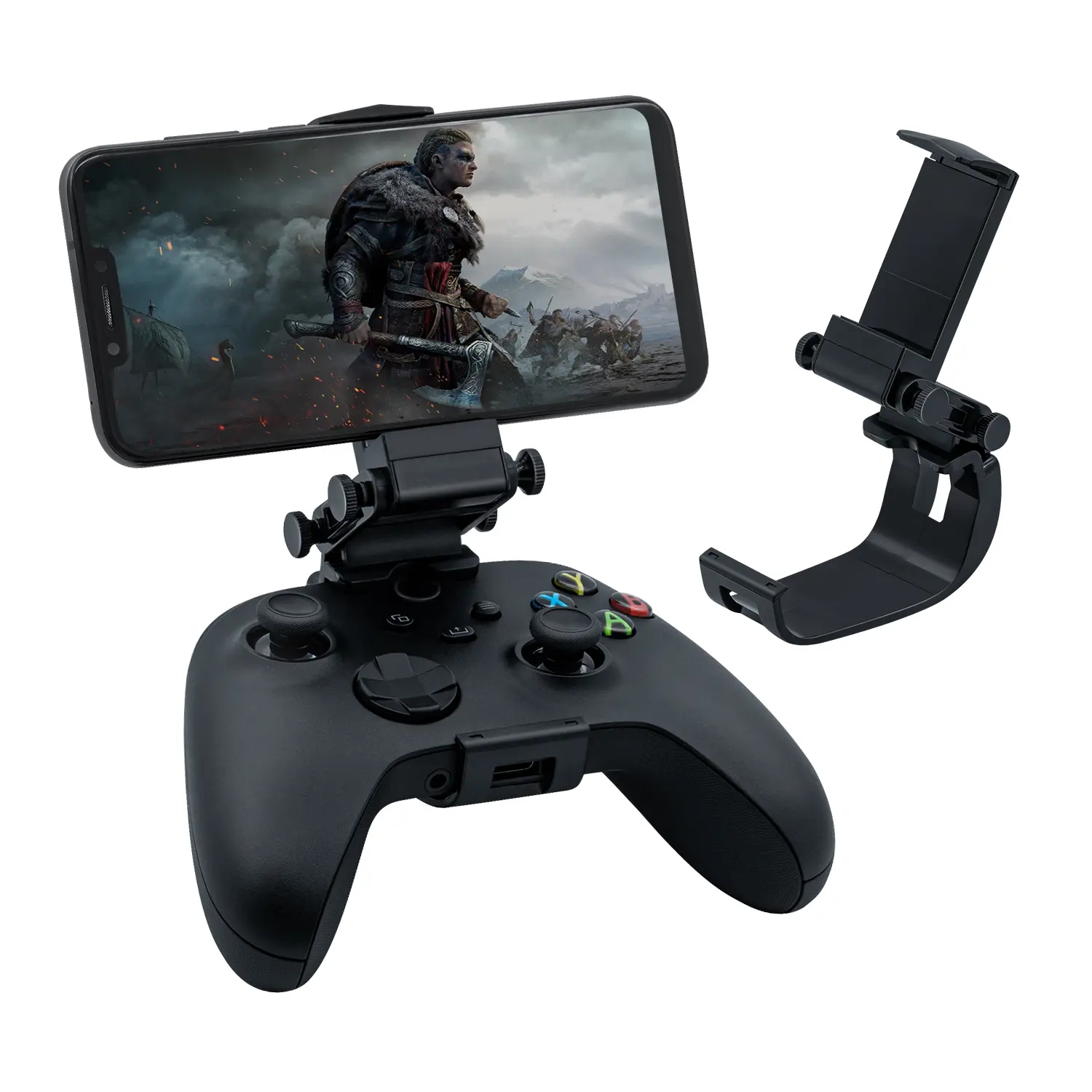 Mcbazel Mobile Gaming Clip for Xbox Series X and Xbox Series S, Adjustable Phone Game Holder Mount Clamp for Xbox Series X/S Wireless Controllers