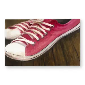 212 MAIN Polyester Loop Indoor/Outdoor Door Mat, 21x34 in. Size, Pink Sneaker Print Contemporary Decor Mat