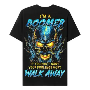 Chaosmoda Boomers I'm A Boomer If You Don't Want Your Feelings Hurt Custom Year Skull T-shirt