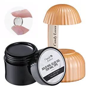 Candy Lover Solid Nail Glue Gel (8g) with 18W Mini UV LED Lamp Polish Cutics Manicure