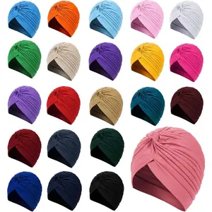 22 Pieces Stretch Turbans Chemo Head Wrap Cancer Head Beanie Twisted Turban Cap Cover Hats for Women 22 Pieces Stretch Turbans Chemo Head Wrap Cancer Head Beanie Twisted Turban Cap Cover Hats for Women