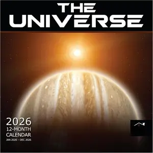 The Universe 2026 Wall Calendar 12 Month | 12" x 24" Open | Thick & Sturdy Paper |Giftable | Space Calendar 2026