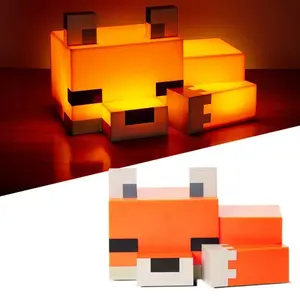 Cute Fox Design Decorative Night Light Soft Orange Glow Ideal for Gaming Room Playroom and Bedroom Best Friend Gift Ideas Soft Orange