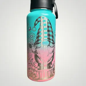 32 oz Stainless Steel engraved waterbottle Washable