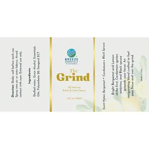 THE GRIND Luxe Room Spray - Natural Citrus Cardamom Black Spruce Scented Linen Perfume Aroma Fragrance for Home Ambiance