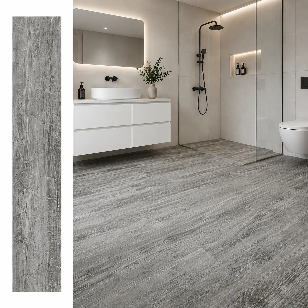 Art3d 36-Pack 54 Sq.ft Peel and Stick Floor Tiles Vinyl Plank Flooring Wood Look, Adhesive and WaterProof Tile Sticker for Bedroom, Living Room, Kitchen
