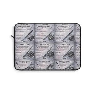 Surgical Tech Laptop Sleeve | Surgical Instruments Guide | CST Student Gift | OR Nurse Case | Scrub Tech Accessory