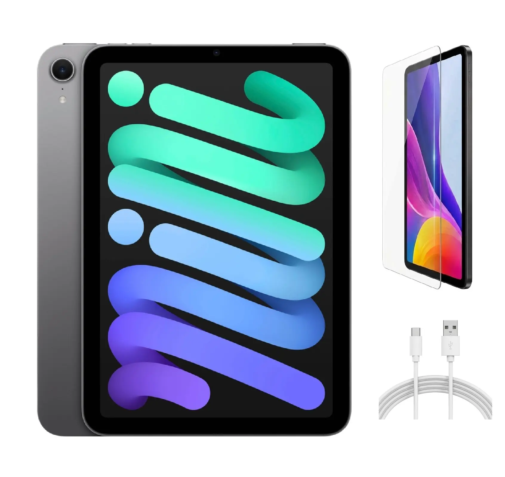 Refurbished Apple iPad Mini 7 (WiFi + Cellular Unlocked) A2995 Acceptable Condition with Pre-Installed Tempered Glass & 1 Year Warranty