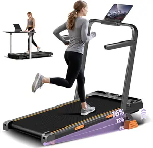 Umay Foldable Home Treadmill with Foldable Safety Handrail, 16% Incline Walking Pad for Home Office Fitness fathersdaygiftideas
