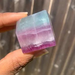 Candy Fluorite Crystal Cube