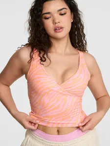 PINK RelayTM Ruched Wrap Bra Tank