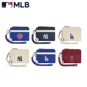 MLB PU Leather Men & Women's Wallet with Wristlet, Card Holder,Official Team Logo for Game Day & Casual Gear, Business, Work, Travel, School Backpack, Embroidered Logo Unisex Multi-Compartment, 113