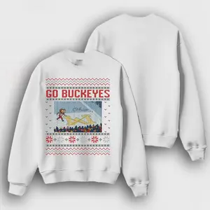 Ohio vs Michigan Rivalry Sweatshirt Script Ohio on Big M Buckeye Fan Erase The M Crewneck OSU Fan Gameday Gift for Men and Women Made in USA