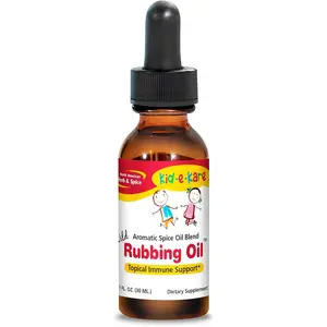 NORTH AMERICAN HERB & SPICE kid-e-kare Rubbing Oil - 1 fl. oz. - Comforting Spice Oil Blend - Topical Immune Support, Inflammation Support, Stress Support - Contains Wild Spices - Non-GMO
