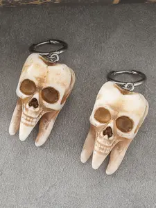 Gothic Skull Earrings, European Style Halloween Party Jewelry, Bold Ear Accessories, Unique, Perfect for Any Occasion, Festive Gift Idea🎁