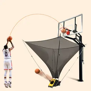 Efficraft 2-in-1 Basketball Catching & Shooting Machine, Dual - Power Rechargeable/Plug - in Basketball Shooting Trainer, Basketball Rebounder Machine, Basketball Return Attachment