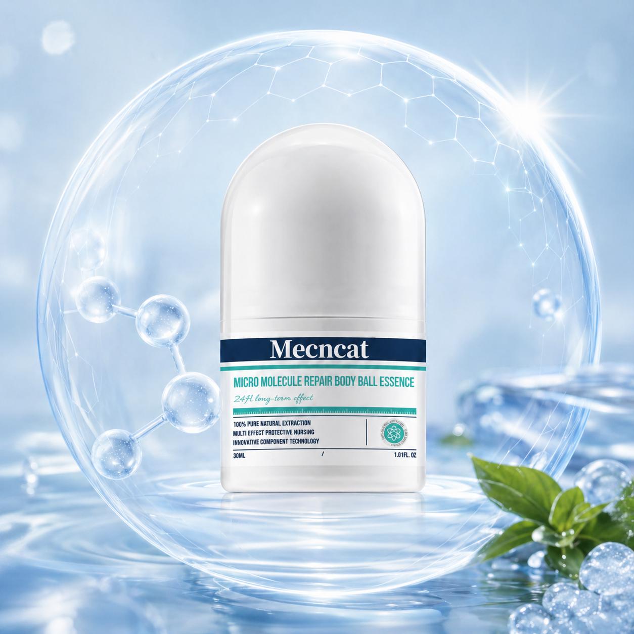 Mecncat Multi-effect Repair Care Roller Micro-molecular Essence with 2% Gold Concentration Salicylic Acid for  Skin Care
