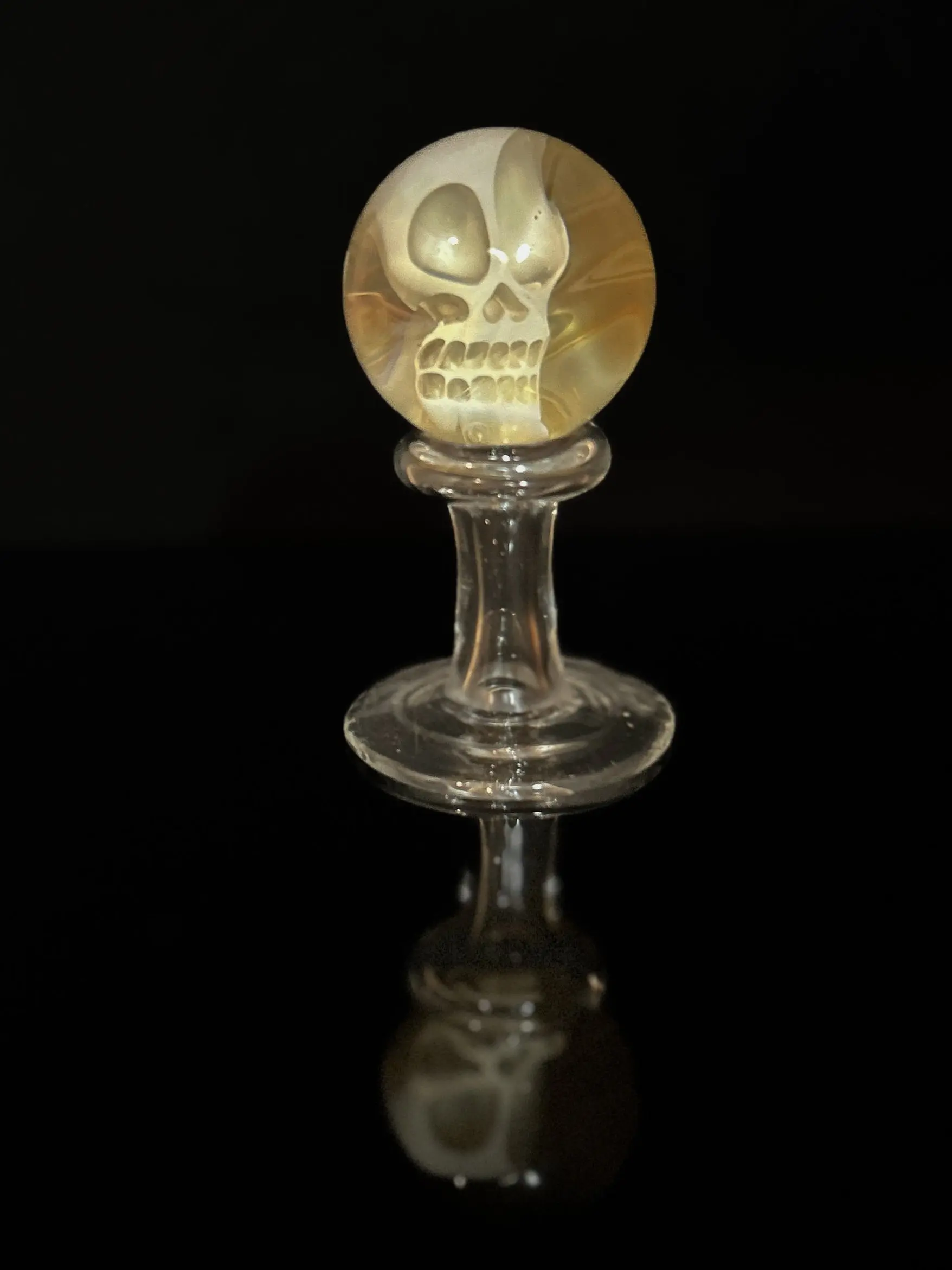 Glass skull marble #1