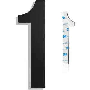 Modern House Numbers for Outside - Self-Adhesive, Large 6 Inch, Metal House Address Numbers - Ideal For Mailbox, Door, And Outdoor Address - House