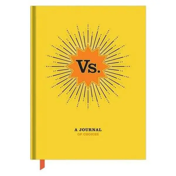 Used Hardcover Notebook - Knock Knock's Vs. A Journal of Choices, Used Copy, 5.25 x 7 Inches, 256 Pages, Face-Offs, Literature & Art Genre Book