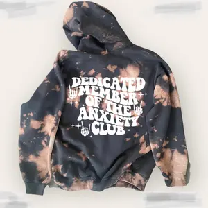Anxiety Club Hoodie Black