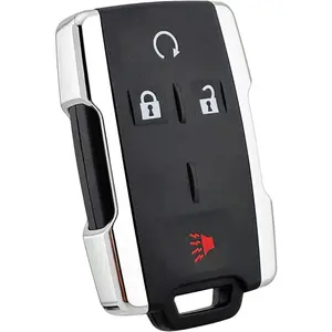 Smart Key Fob Shell Fit for Chevy Chevrolet Silverado Colorado/GMC Sierra Canyon 2014 2015 2016 2017 M3N-32337100 Keyless Entry Remote Control Car Key Fob Cover Case