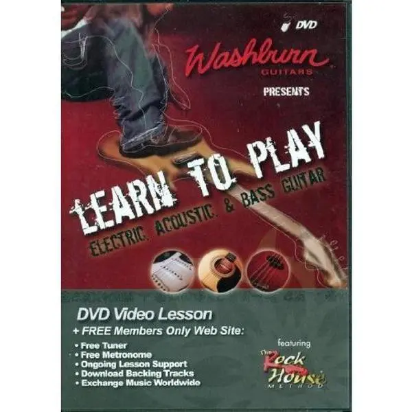 Used Guitar Tutorial Book - Learn to Play Electric, Acoustic, and Bass Guitars (DVD Included) - English for Guitarists