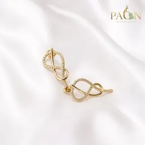 Endless Shine Infinity Earrings