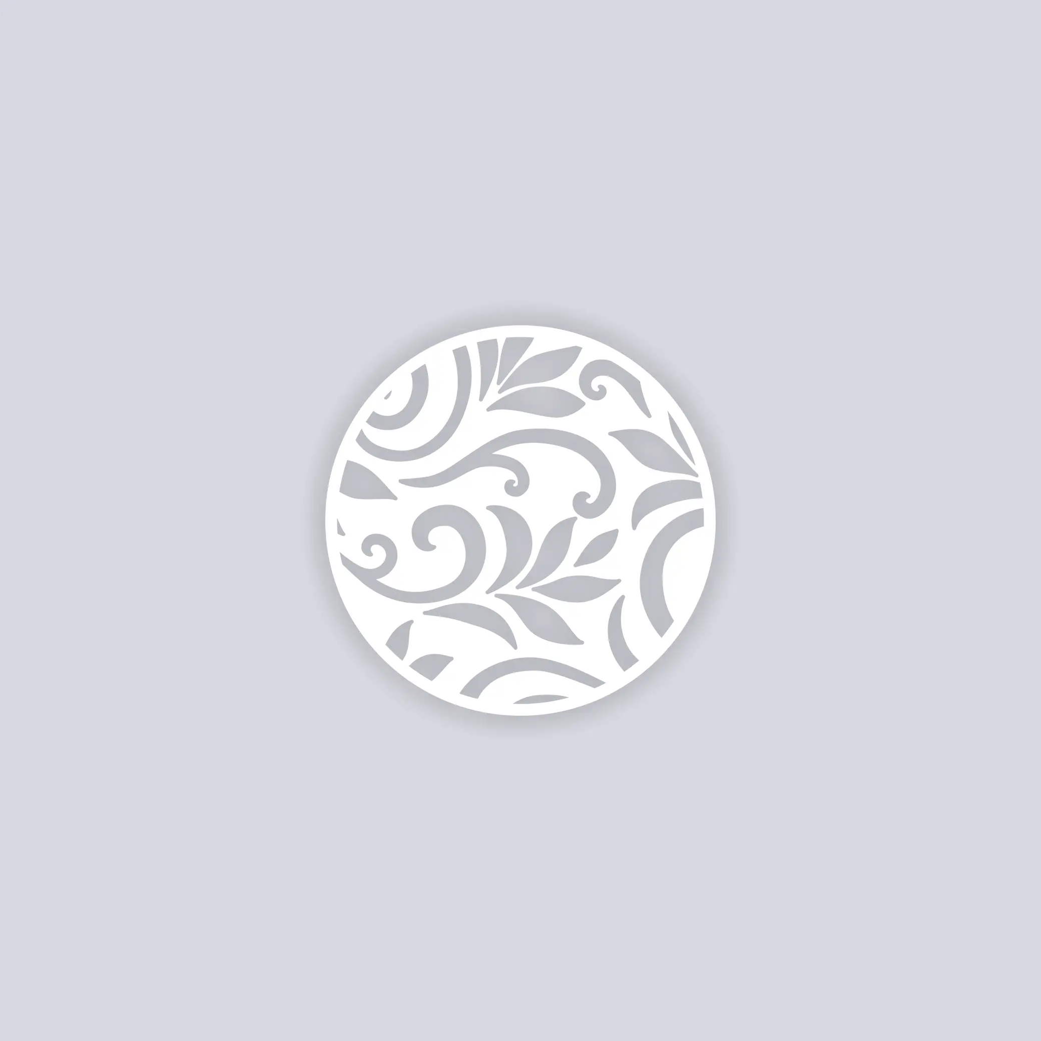 Scrolls Circle Clay Stencil