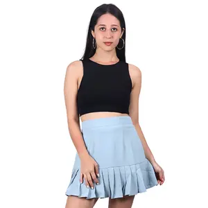 High Waisted Pleated Skirt for Women A-Line Tennis Skirt with Built-in Lining Shorts Ideal for Casual Sportswear Outfits Machine Washable