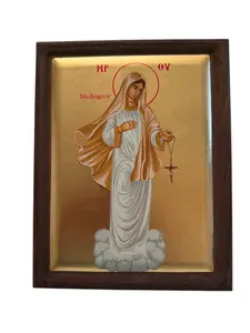 Wooden Icon – Our Lady of Medjugorje