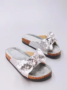 Bow Detail Platform Sandals - Non-Slip Summer Beach Slides For Women Viral Thick Sole Indoor Outdoor Comfort Shoes