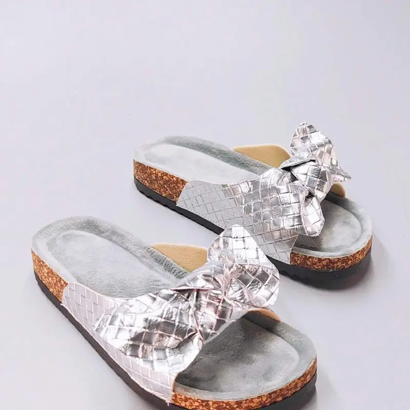 Bow Detail Platform Sandals - Non-Slip Summer Beach Slides For Women Viral Thick Sole Slippers Indoor Outdoor Comfort Shoes Sliders Shoes