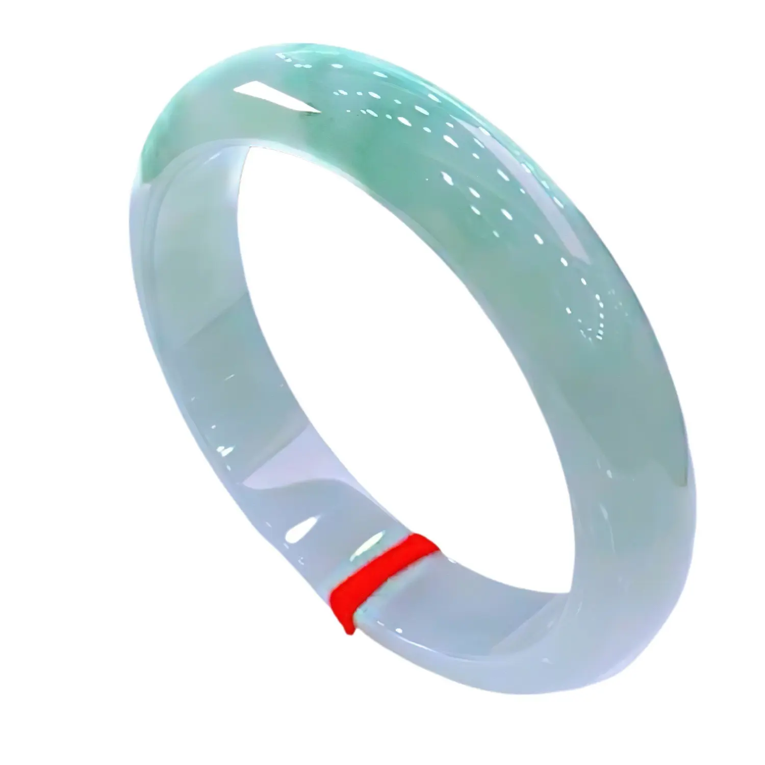 Natural Burmese Old Mine Light Green Jadeite Bangle, Noble Lady Bangle, True Circle, Bright Green with Flower Pattern, Women's Jade Bangle