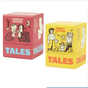 Tales Couple & Family Edition, 150 Conversation Cards for Games, Dinners, Gatherings, Ideal for Adults, Teens, Kids, Enhances Meaningful Connections