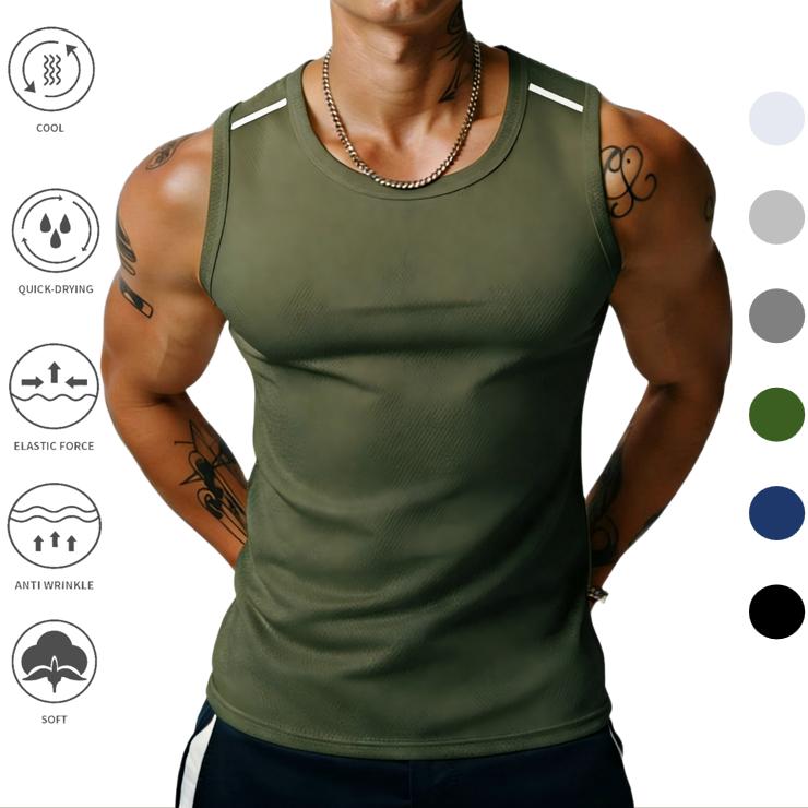 3-Pack Men’s Premium Ultra-Soft Tank Tops — High-Stretch, Breathable Muscle Tanks for Fitness & Casual Wear, Mesh Quick-Dry Pullovers, TikTok Favorites, True Size