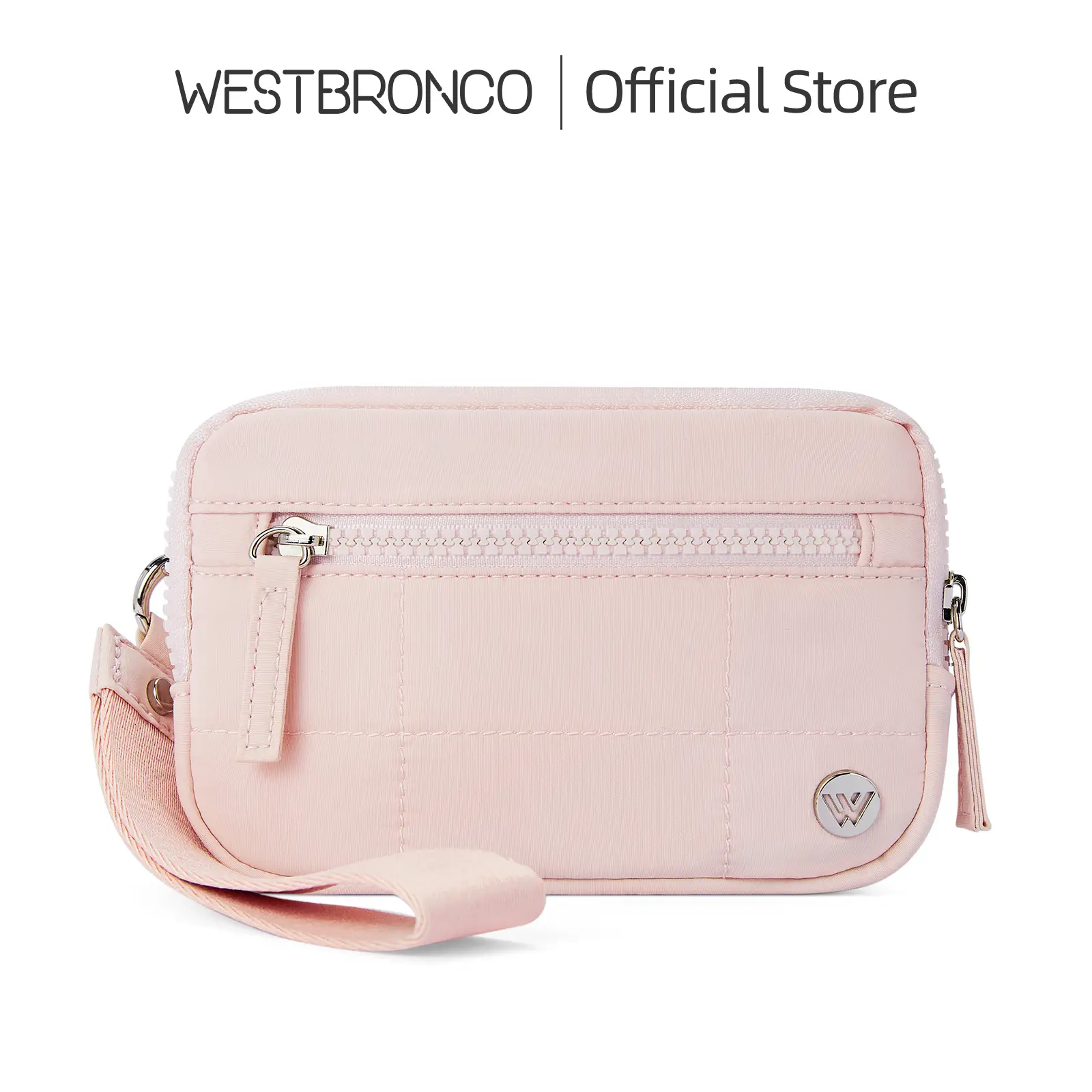 【limited stock】WESTBRONCO FallFreshness Puffer RFID Wristlet Wallets Bag Women Nylon Quilted Handbag with Zipper, RFID Blocking Feature, Casual Style,