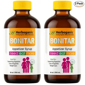 BONITAR Apetenic Syrup - Appetite Booster - A Natural Energy and Calorie Booster for Men Women & Kids - Pack of 2 (8 oz) Each