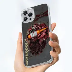The Roaring Lion Budweiser Beer Phone Case, Beer lover Cover For Iphone 8 to 16 Pro Max, Rugged Protective Case, Classic Lager Gift, Phone Gift, Unique Accessories