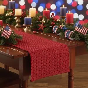 Lattice Red Table Runners