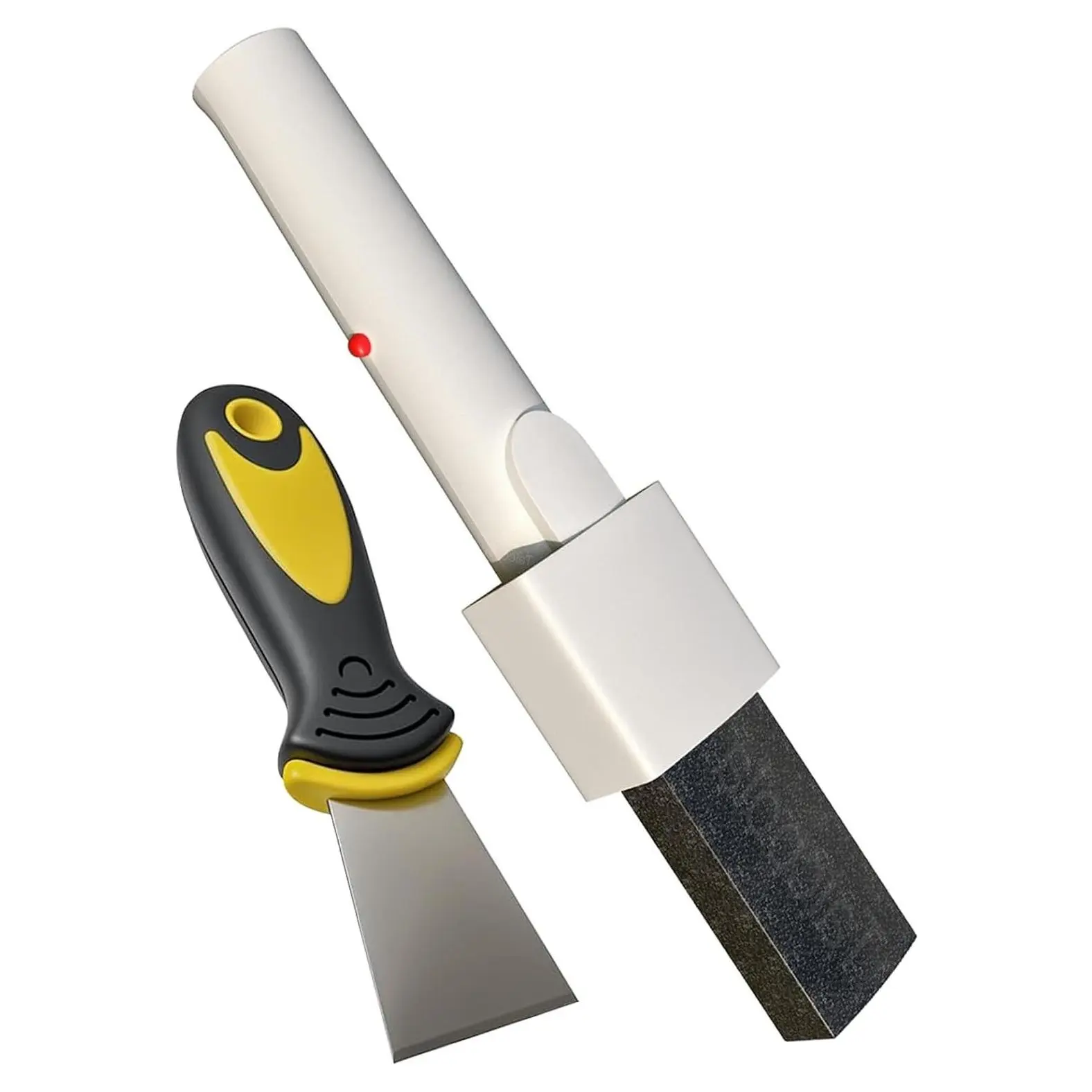 Pool Pumice Stone and Scraper Set with EZ Clip Handle to Remove Rust Stains, Spots, Calcium Deposits on Pool Tile, Concrete, Plaster, SpaGift