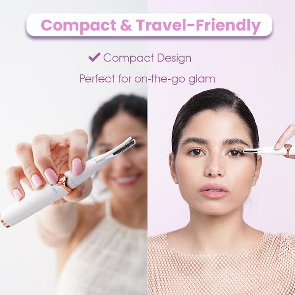 RIKI LOVES RIKI Eyelash Curler with 3 Adjustable Temperature Settings for Precise Curling & Makeup Rechargeable USB Cable Ergonomic Design Viral Finds Fall Sale