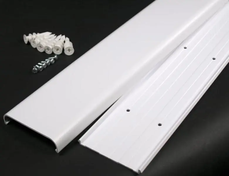 212 MAIN White Flat Screen TV Cord Cover Kit - Indoor Plastic Dustproof Cover for Home Care Supplies, Plastic Cover