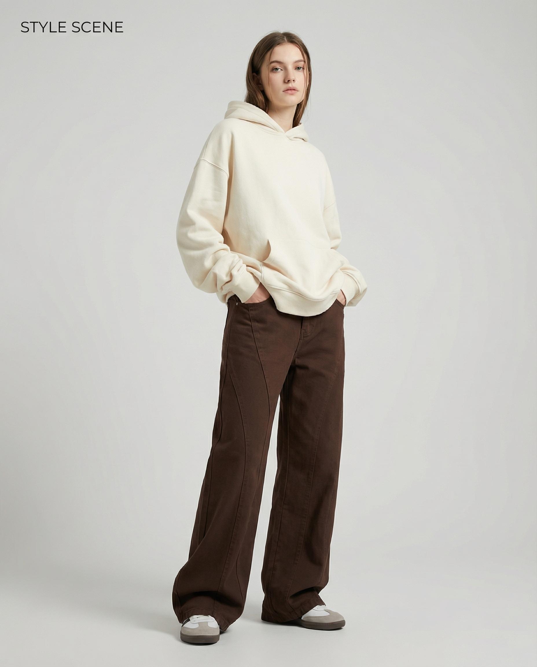 Women’s Baggy Jeans Comfortable Relaxed-Fit Wide-Leg Denim Pants with Y2K-Inspired Coquette Star and Heart Graphics—Cute Everyday Casual Streetwear