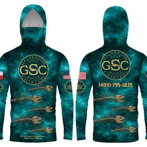 Just Fish It” GSC Hooded Masked Performance Fishing Jersey – Whackin & Stackin Edition