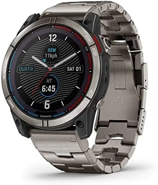 Garmin quatix 7X Solar Edition Bluetooth Smart Watch (1.4 Inches, Silver)