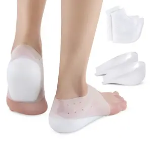 Silicone Heel Protectors Invisible Inner Insole Height Increase Insoles ~2.5cm (subject to body weight) Height Invisible Shoe Lifts Arch Inserts Footwear Comfort Nail Soft comfortable gel pat