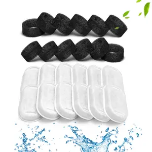 Triple Filtration System Replacement Filters for Automatic Pet Fountain, 12pcs Cat Water Fountain Replacement Filters, Pet Supplies, Automatic Water Feeder